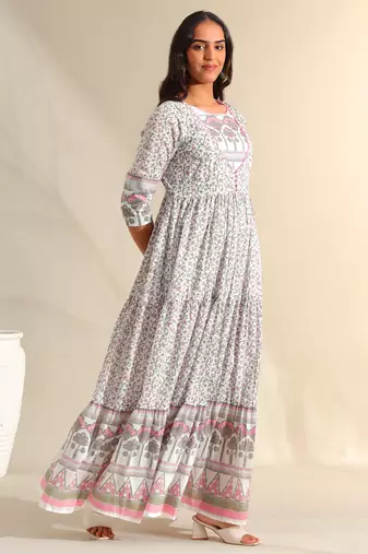 Mihika tiered floral maxi dress