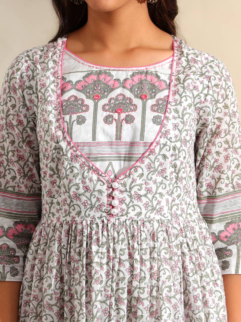 Mihika tiered floral maxi dress