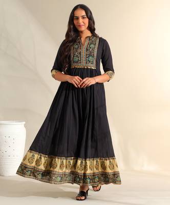 Nayantara midnight anarkali dress 1