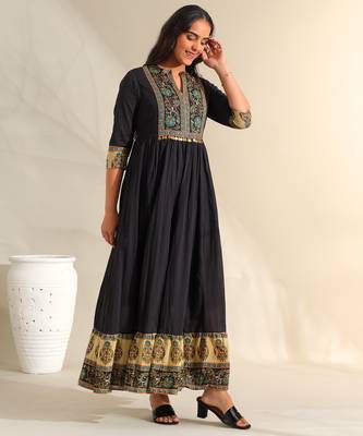 Nayantara midnight anarkali dress 3