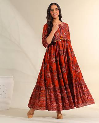 Vanya rust meadow dress 1