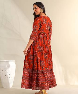Vanya rust meadow dress 2