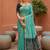 Teal Color  Meenakari  Weaving touchup Work Muga Cotton Saree 
