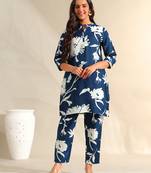 Inaayat indigo sketch co-ord set