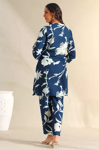 Inaayat indigo sketch co-ord set