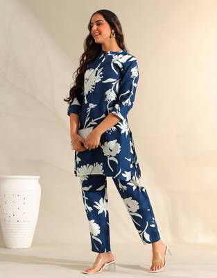 Inaayat indigo sketch co-ord set 3