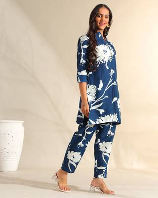 Inaayat indigo sketch co-ord set 4