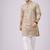 Grey color jaquard butti work jaquard silk kurta payjama set