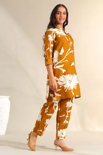 Amara mustard meadow co-ord set