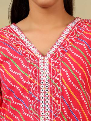 Crimson leheria fusion kurta set 5