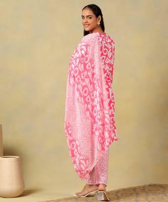 Ananya geometric block print kurta set 2