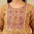 Amara mustard floral anarkali suit set