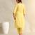 Zoya lemon zari stripe kurta set