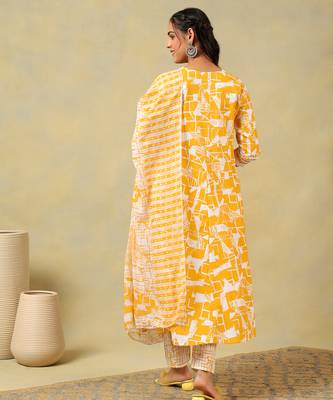 Jiya radiant abstract anarkali suit set 2