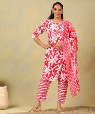 Saanjh lily floral motif kurta set 1