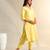 Zoya lemon zari stripe kurta set