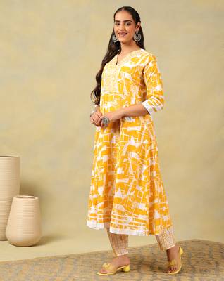 Jiya radiant abstract anarkali suit set 3