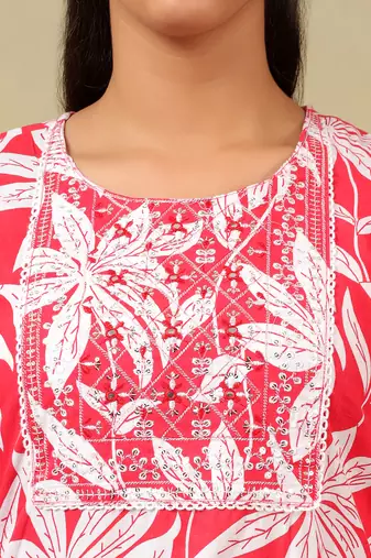 Saanjh lily floral motif kurta set