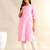 Pari rose zari stripe kurta set