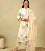 Tara pastel orb print suit set