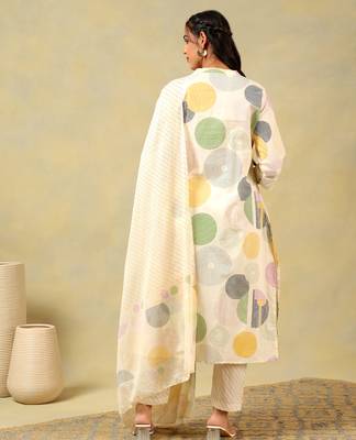 Tara pastel orb print suit set 2