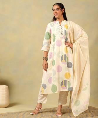 Tara pastel orb print suit set 4
