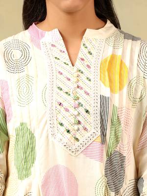 Tara pastel orb print suit set 5