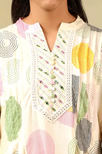 Tara pastel orb print suit set