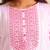 Ananya pink zari stripe kurta set