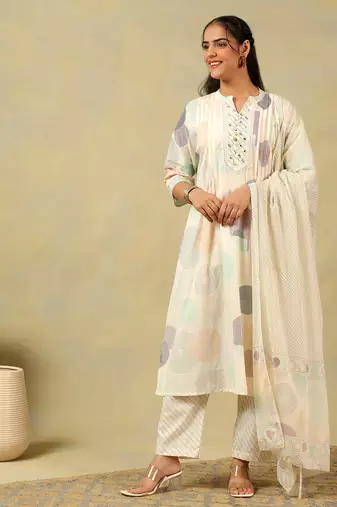 Pari pastel orb print suit set