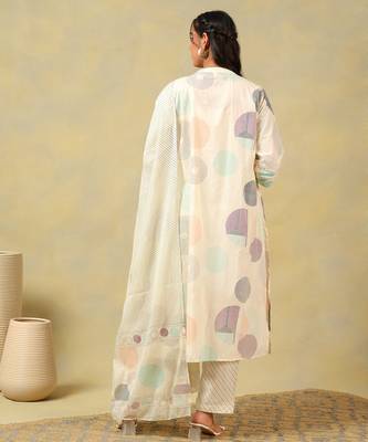 Pari pastel orb print suit set 2