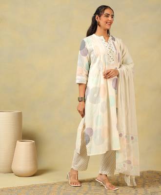 Pari pastel orb print suit set 3