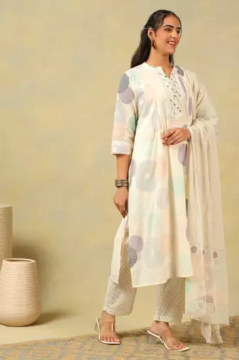 Pari pastel orb print suit set