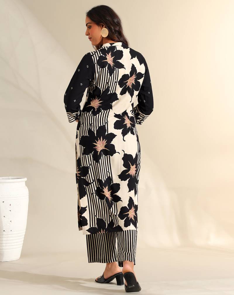 Tara midnight bloom kurta set