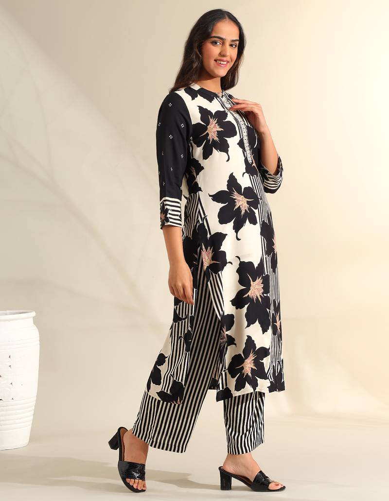 Tara midnight bloom kurta set