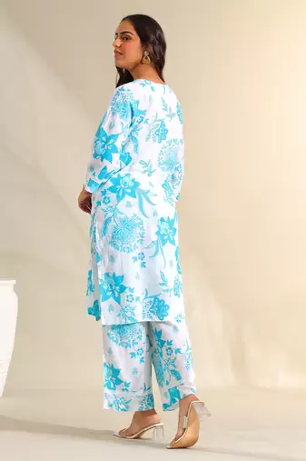 Diya azure floral dream kurta set
