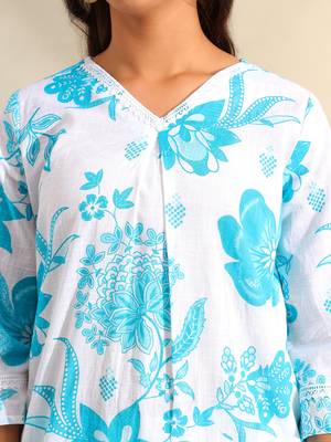 Diya azure floral dream kurta set 5
