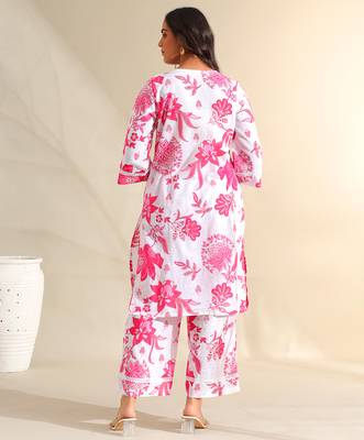 Jiya magenta bloom kurta set 2