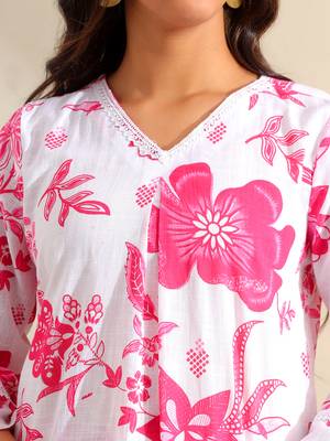 Jiya magenta bloom kurta set 4