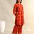 Reva rust geometric kurta set