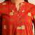 Reva rust geometric kurta set