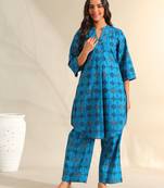 Reet peacock geometric kurta set