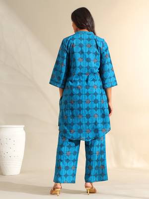 Reet peacock geometric kurta set 2