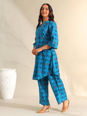 Reet peacock geometric kurta set 4