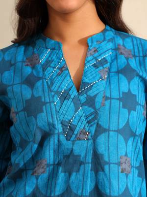 Reet peacock geometric kurta set 5