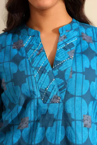 Reet peacock geometric kurta set