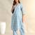 Saanvi sky floral kurta set