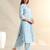 Saanvi sky floral kurta set