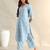 Saanvi sky floral kurta set