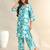 Kavya deep sea floral kurta set